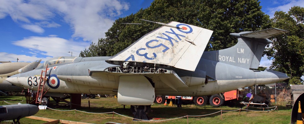 Bucaneer XK532, Highland Aviation Museum
An example of a Blackburn Bucacneer S.1 at the Highland Aviation Museum.  This photo was taken in 2018, sadly the museum closed the following year.

