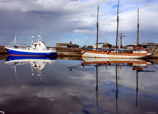 Buckie Harbour
The harbour at the Moray coastal town of Buckie.  There is still a working ship repair yard here at Buckie but the days when Buckie had the largest steam drifter fleet in Scotland are long gone.  [url=http://streetmap.co.uk/map.srf?X=343083&Y=866032&A=Y&Z=115/] Map location. [/url]
