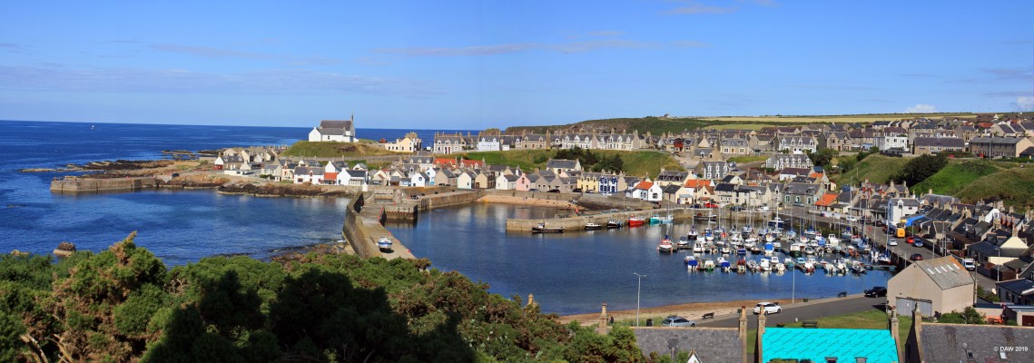 Findochty harbour, Moray
An overview of the harbour area at Findochty.  The Findochty and Portknockie Parish Church sits on the hill on the left.  [url=http://streetmap.co.uk/map.srf?X=345897&Y=867865&A=Y&Z=115/] Map location. [/url]
