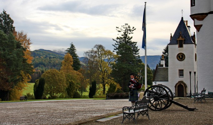 Lone Piper, Blair Atholl Castle
