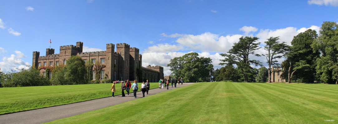 Scone Palace, Perth
A view of Scone Palace with the Chapel in the trees on the right.
