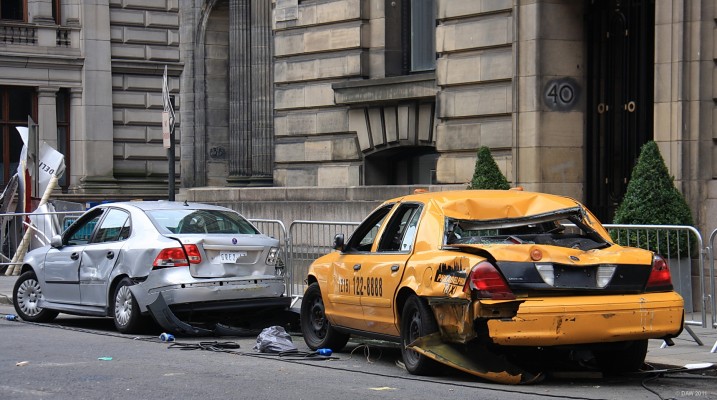 Smashed cars, World War Z, Glasgow
Not sure what happened here but its probably got something to do with the bin lorry on its side further up the road, maybe Zombies are bad drivers.
