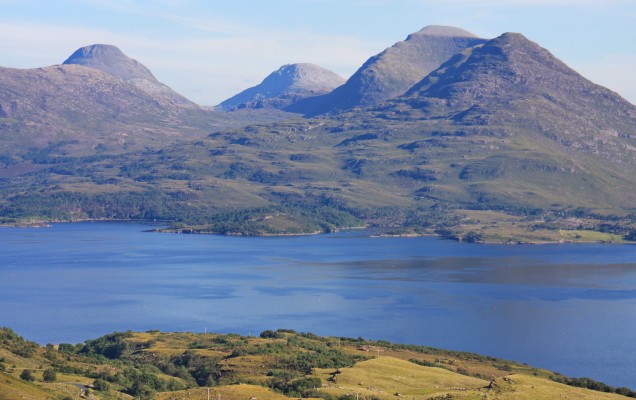Upper Loch Torridon
Looking across Upper Loch Torridon from the north side.  The highest peak here is Maol Chean-dearg at 933m. [url=https://www.streetmap.co.uk/map.srf?X=188052&Y=852049&A=Y&Z=126&ax=182763&ay=858692/] Map location. [/url]
