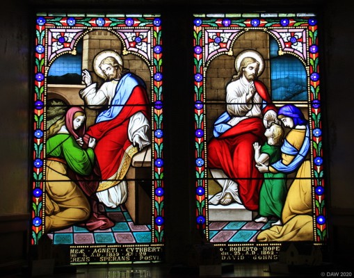 Stained Glass window, Old West Kirk Greenock
Another of the windows at the Old West Kirk in Greenock.
