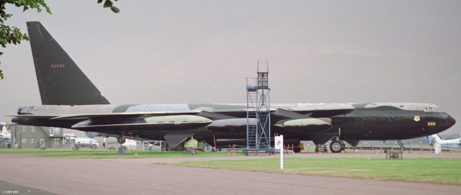 B52, Duxford, 1992
B52 689 of the US Air Force at the Imperial War Museum, Duxford, Cambridgeshire.

