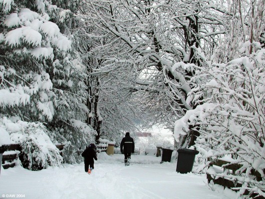 Broadlie Road, winter 2000
