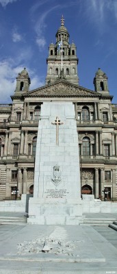 The Cenotaph, George Square, Glasgow
Built in 1922 by the Earl Haig Fund to commeorate Glaswegians who were killed during the First World War and later those of the second World War.

