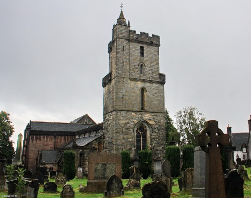 The Church of Holy Rude, Stirling
Holy Rude Church is the second oldest building in Stirling after Stirling Castle.  The original church was founded in 1129 although nothing remains of it today after it was destroyed by fire.  The oldest part standing today dates from 1414.  The part seen here dates from the 16th century.  This is the only church in the UK other than Westminster in London to have held a coronation and still be in use today.  King James VI was crowned here in 1567.
