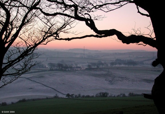 View from Lochliboside Hills towards uplawmoor road
