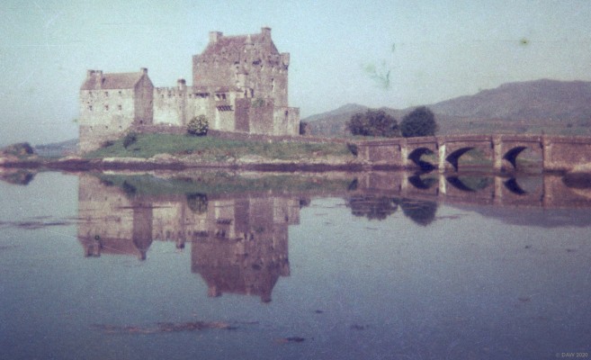 Eileen Donan Castle, 1974
Taken with a Kodak Instamatic fim camera.   The Castle looks as it does today, if a little fuzzy.
