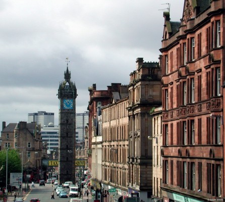 Glasgow Cross
Looking down High Street towards Glasgow cross.

