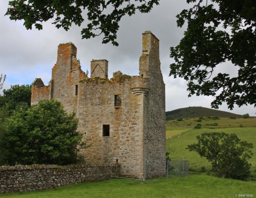 The ruins of Glenbuchat Castle
Once the home of Jacobite stalwart John Gordon, know as "old Glenbucket".  Local lgend says the old warrier gave Hanoverian King George II nightmare, the monarch screaming in broken English: "De gread Glenbogged is Goming!".  [url=http://streetmap.co.uk/map.srf?X=339754&Y=814951&A=Y&Z=120/] Map location. [/url]
