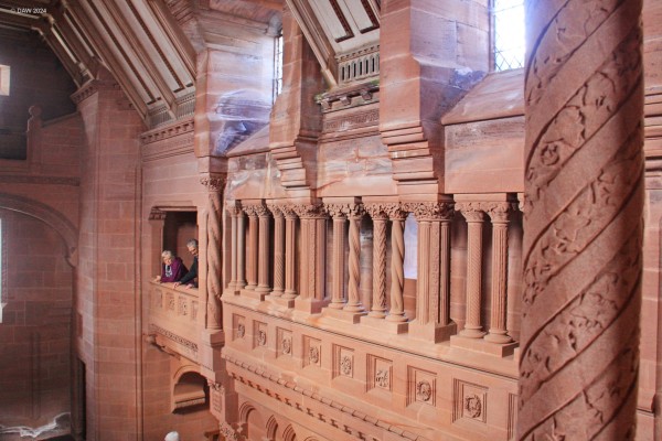 Inside Mortuary Chapel, Arbroath
Mortuary Chapel is not a large building but it is full of exquisite stone carving as can be seen here.
