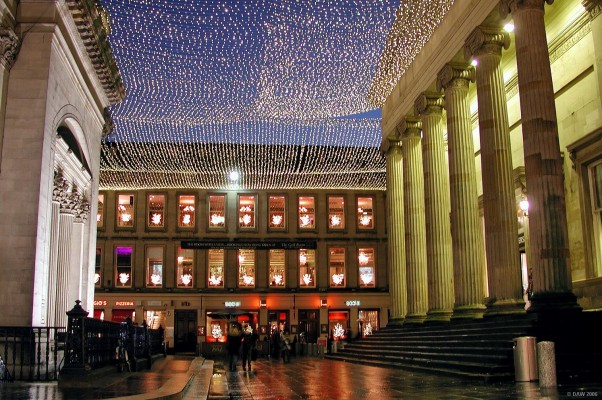 Royal Exchange Square, Glasgow
On the left is the back of the Gallery of Modern art and on the right is the rather impressive rear entrance of Borders book shop, it has to be said that it was the Glasgow main branch of The Royal Bank of Scotland before that though. [url=http://www.multimap.com/map/browse.cgi?lat=55.8604&lon=-4.2531&scale=5000&icon=x]Map location[/url]
