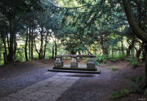 The Altair, Barony Castle
One of the more spooky things in the grounds of Barony Castle Hotel near eddleston in the Scottish borders.  It sits at the end of an avenue of yew trees. [url=http://streetmap.co.uk/map?X=323794&Y=647194&A=Y&Z=115/] Map location. [/url]
