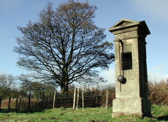 Water Pump, Caldwell Estate
Located a short distance from caldwell House this can be mistaken for a gatepost from a distance.  Catagory B listed in 2004.
